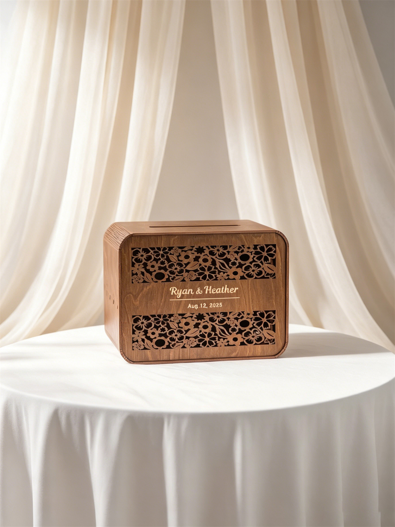 Wooden card boxes, personalized wedding card boxes, and bride gift-giving card boxes